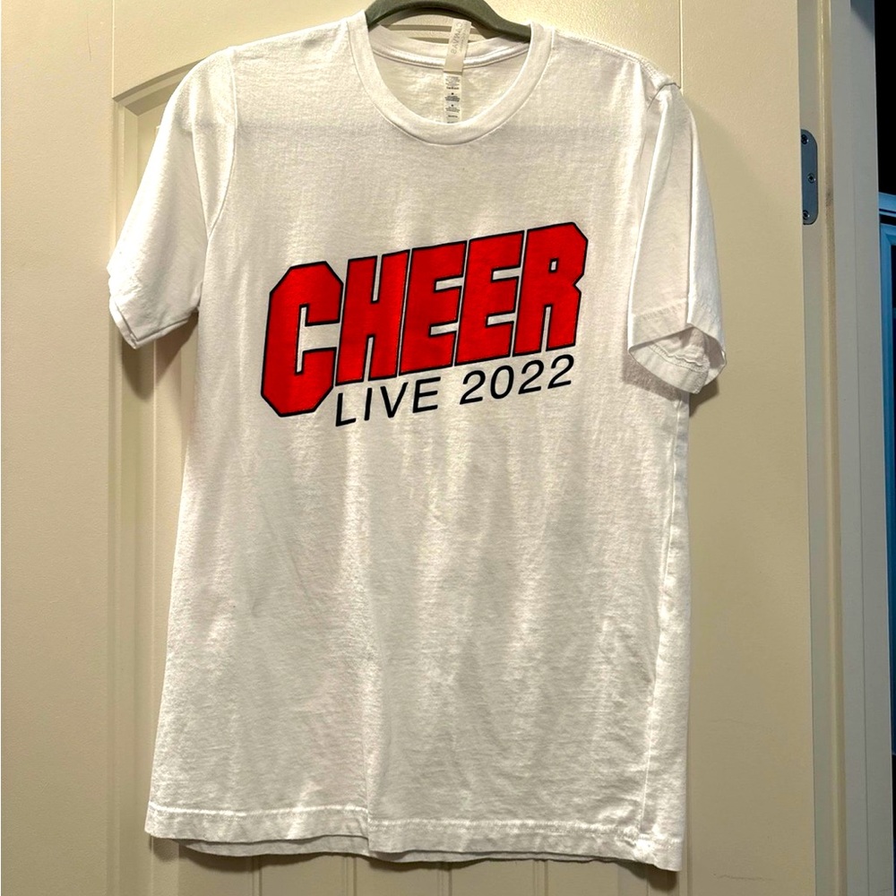 White CHEER Live 2022 Tour Shirt Size Adult Medium